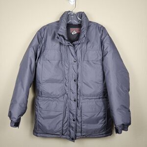 Goose Down Coat Womens S Icicle Creek Winter Puffer Jacket Ski Warm Long Gray